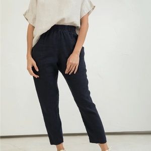 Elizabeth Suzann Clyde Pants Navy Cotton